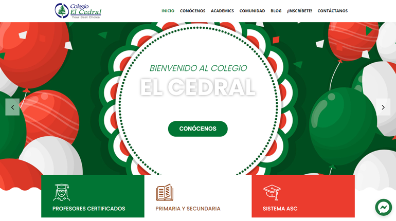 Sitio Web Colegio El Cedral Mes Patrio